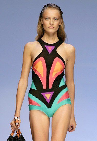 maillot de bain 1 piece multicolore